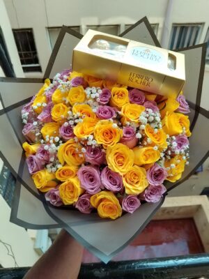 Purple and Yellow Bouquet Mix