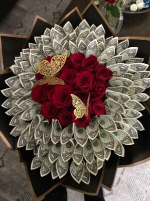 100 dollars Money Bouquet